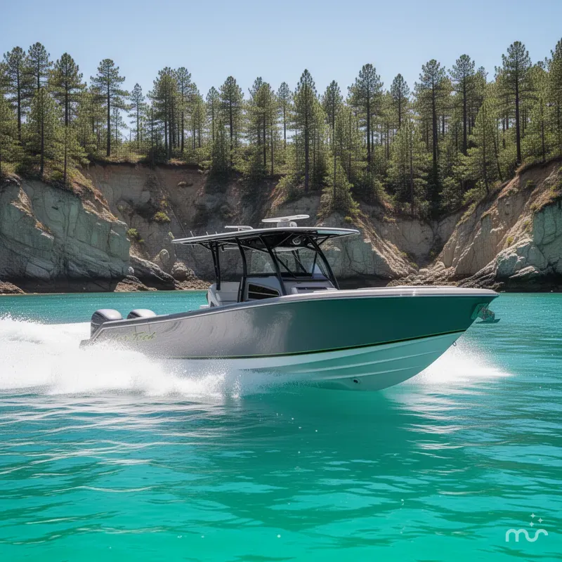 Slide: The Image of Nor-Tech 390 Sport Center Console 2026 - 4