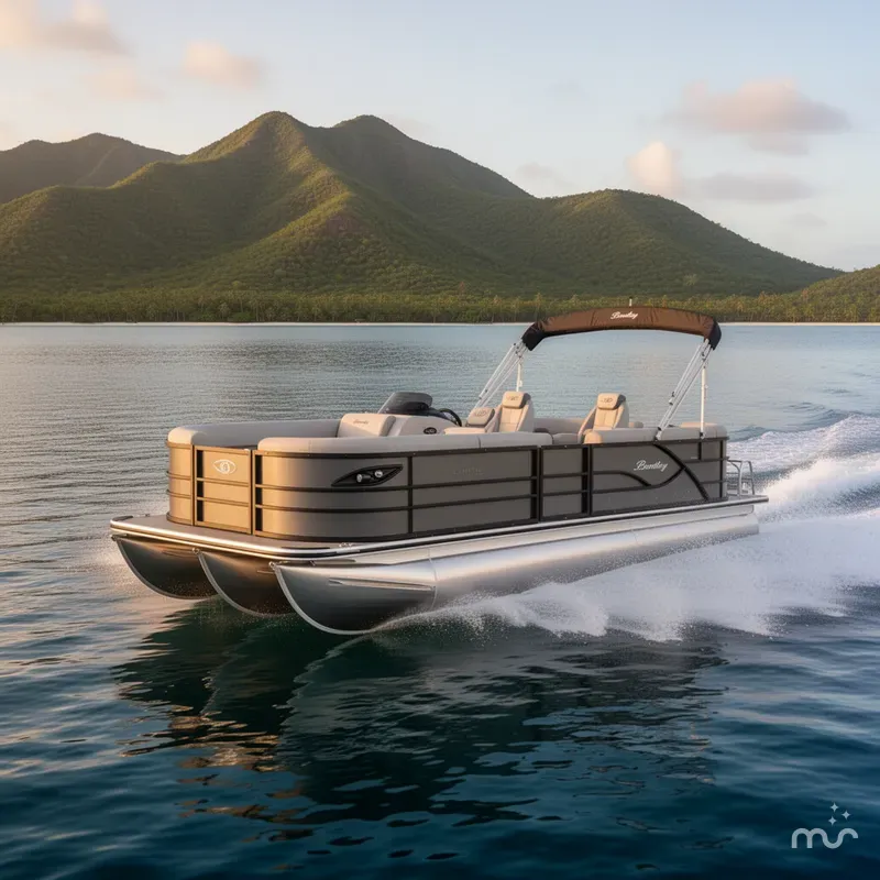 The Image of Bentley Pontoons Legacy 220 Navigator DL Quad Lounge 2026 - 0