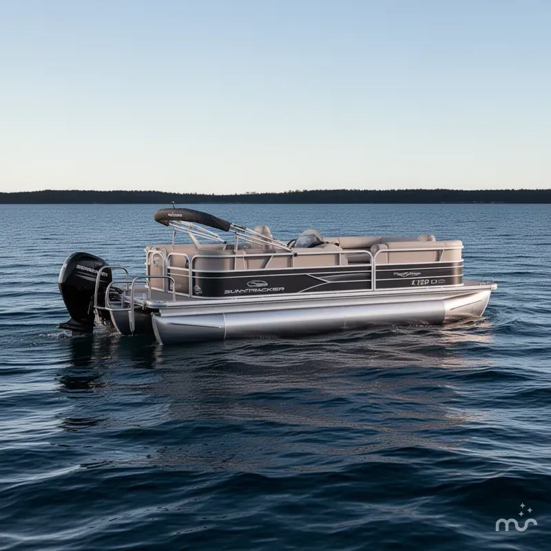 Slide: The Image of Sun Tracker Party Barge 20 DLX 2017 - 0