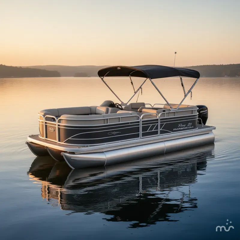 Slide: The Image of Party Barge 20 DLX 2022 - 1