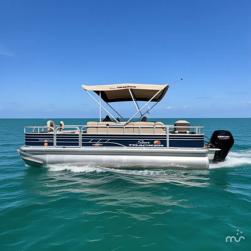 Slide: The Image of Sun Tracker Fishin' Barge 20 DLX 2023 - 1