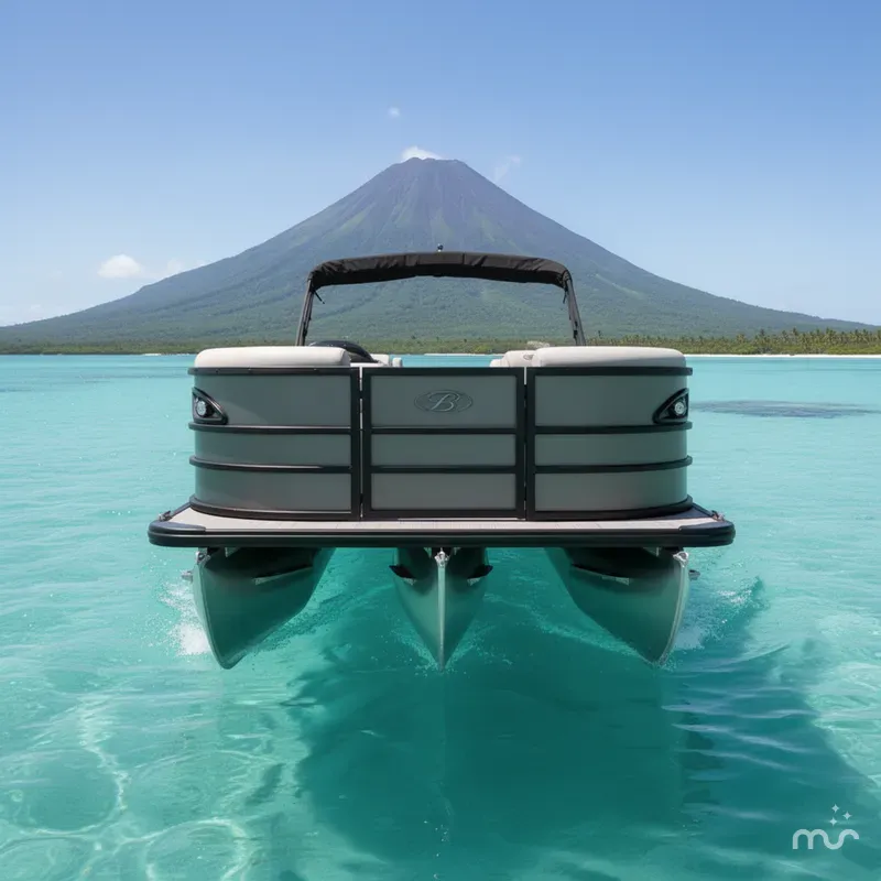 Slide: The Image of Bentley Pontoons LEGACY 243 NAVIGATOR - TRI TOON 2026 - 1