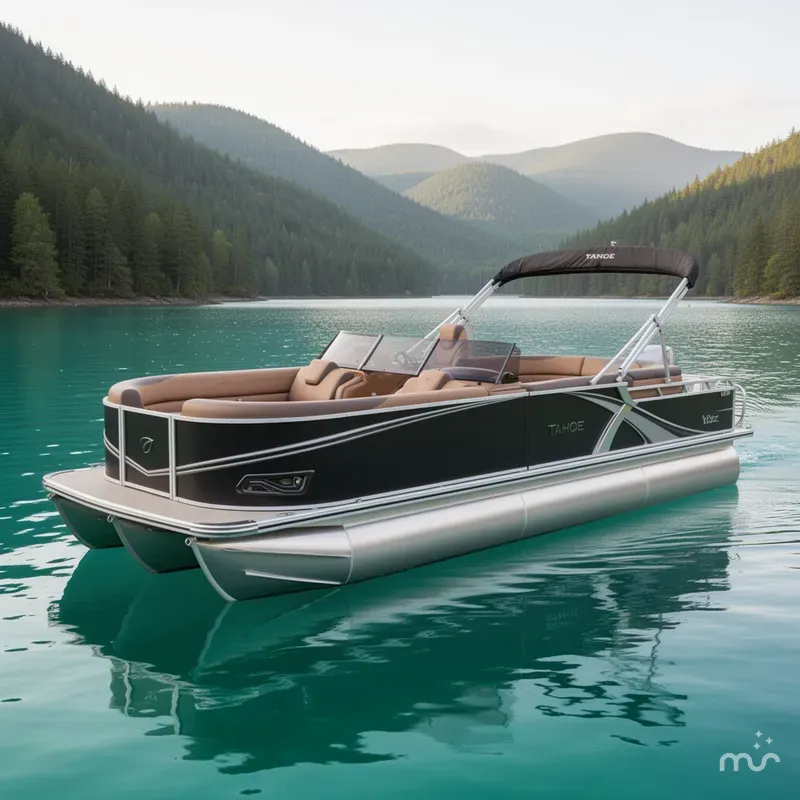 Slide: The Image of Tahoe LTZ 2385 Elite Windshield Tritoon & Honda 4-Stroke EFI 2026 - 0