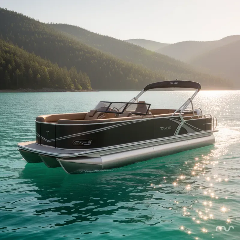 Slide: The Image of Tahoe LTZ 2385 Elite Windshield Tritoon & Honda 4-Stroke EFI 2026 - 2