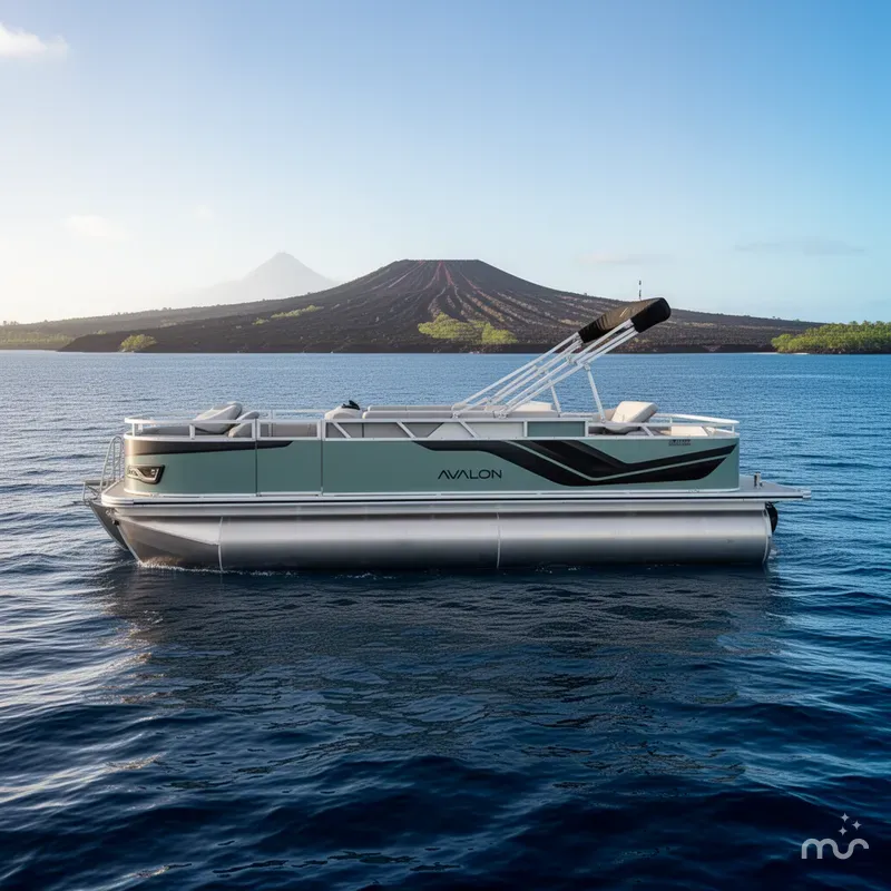 Slide: The Image of Avalon Venture 85 Rear Fish - 21' 2026 - 2