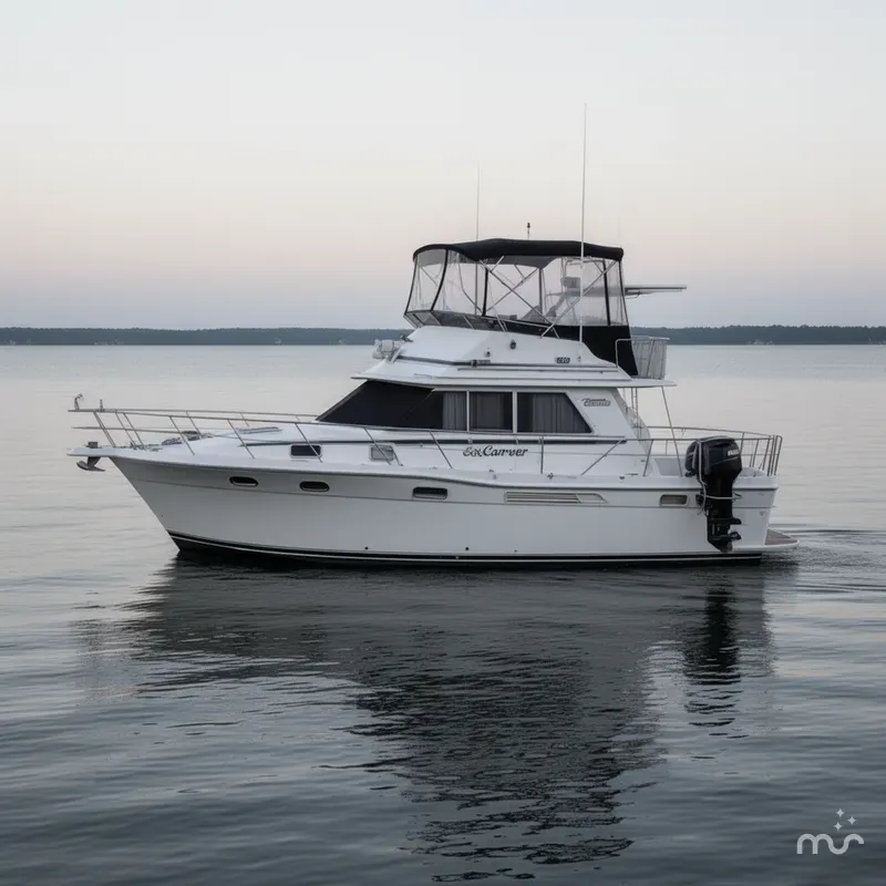 Slide: The Image of Carver 3607 Aft Cabin Motoryacht 1986 - 0