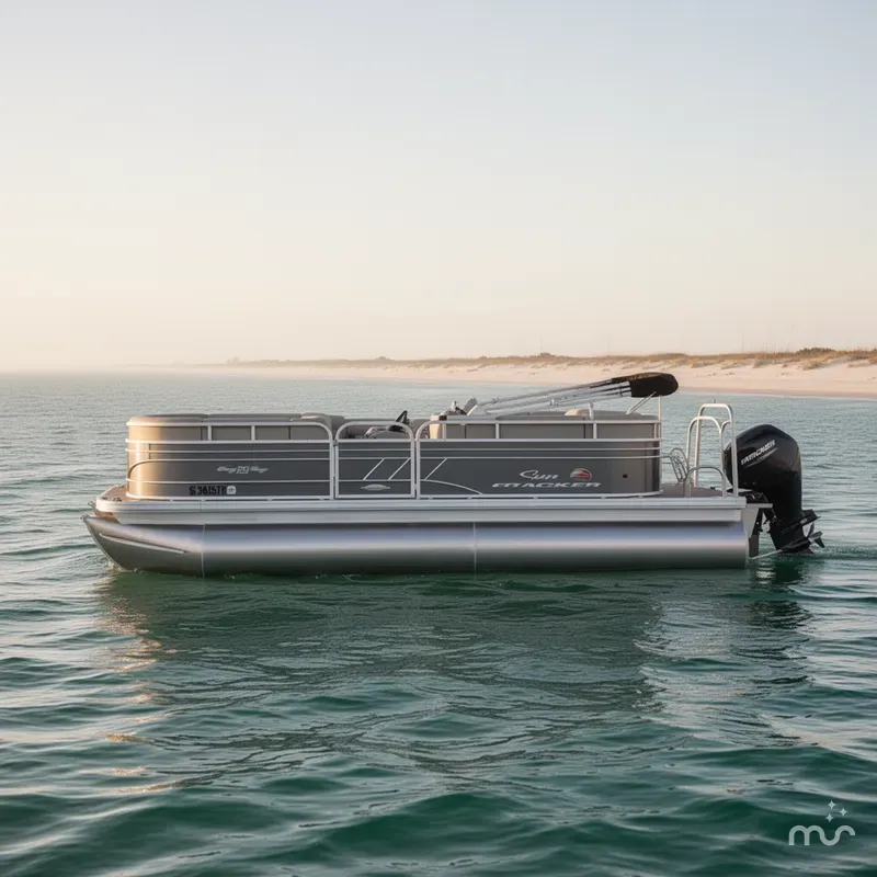 Slide: The Image of Sun Tracker Party Barge 20 DLX 2023 - 0