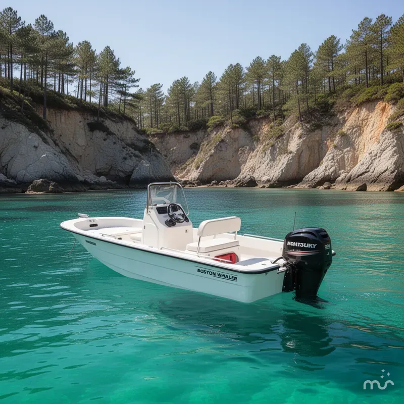 Slide: The Image of Boston Whaler 150 Montauk 2026 - 2