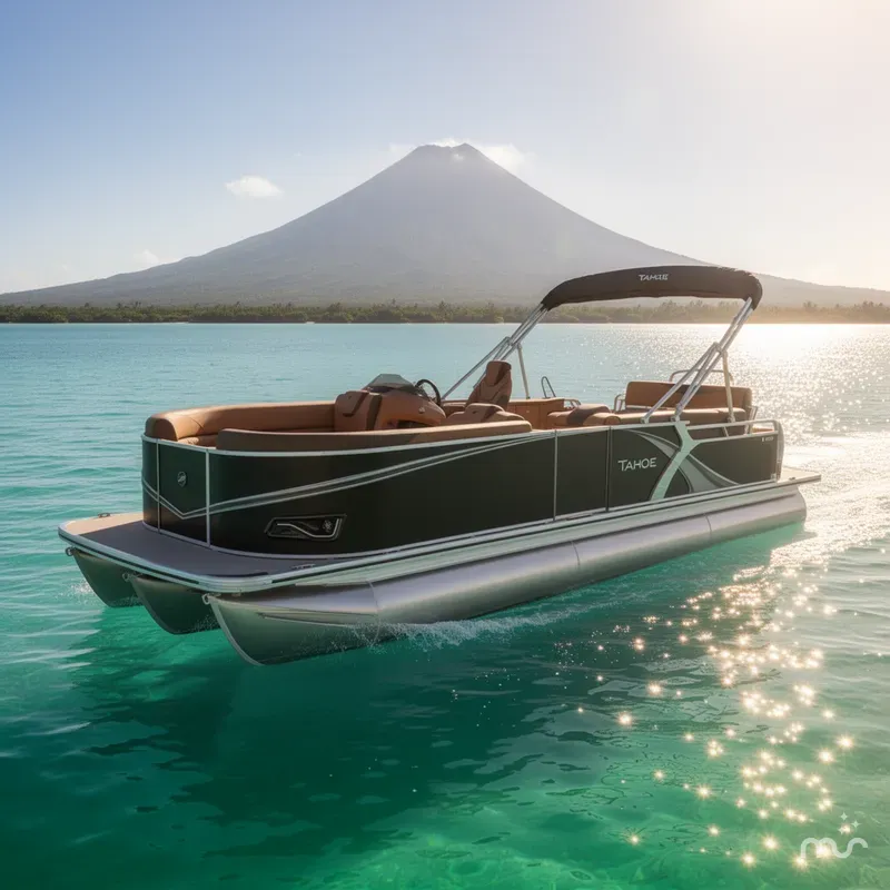 The Image of Tahoe LTZ 2385 (CRB) Cruise Rear Bench Tritoon & Honda 4-Stroke EFI 2026 - 0