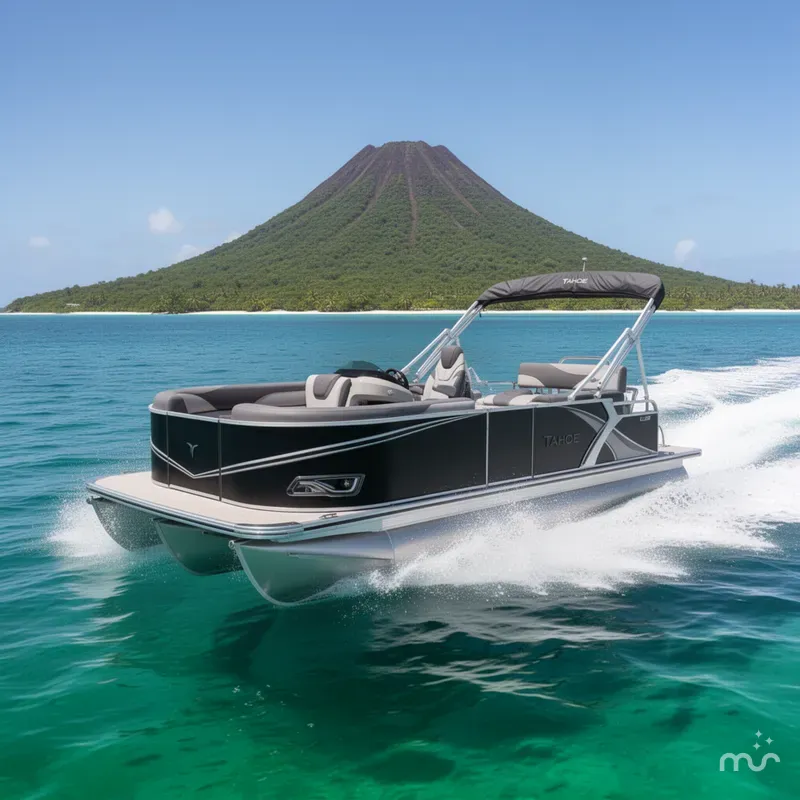 Slide: The Image of Tahoe LTZ CRB 1985 Cruise Rear Bench Pontoon $31995 2026 - 1