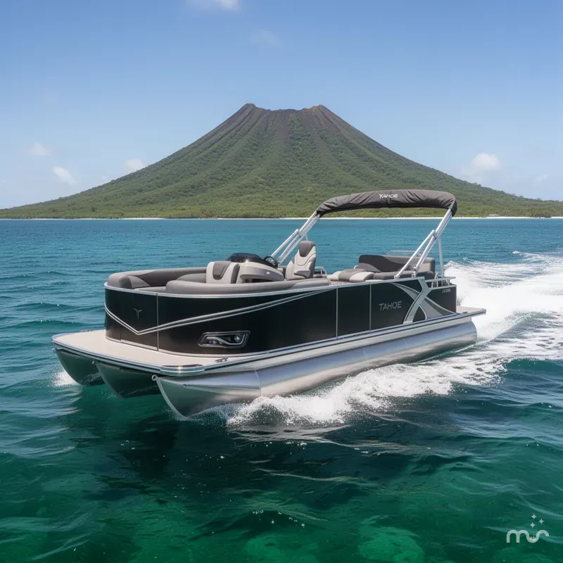 Slide: The Image of Tahoe LTZ CRB 1985 Cruise Rear Bench Pontoon $31995 2026 - 2