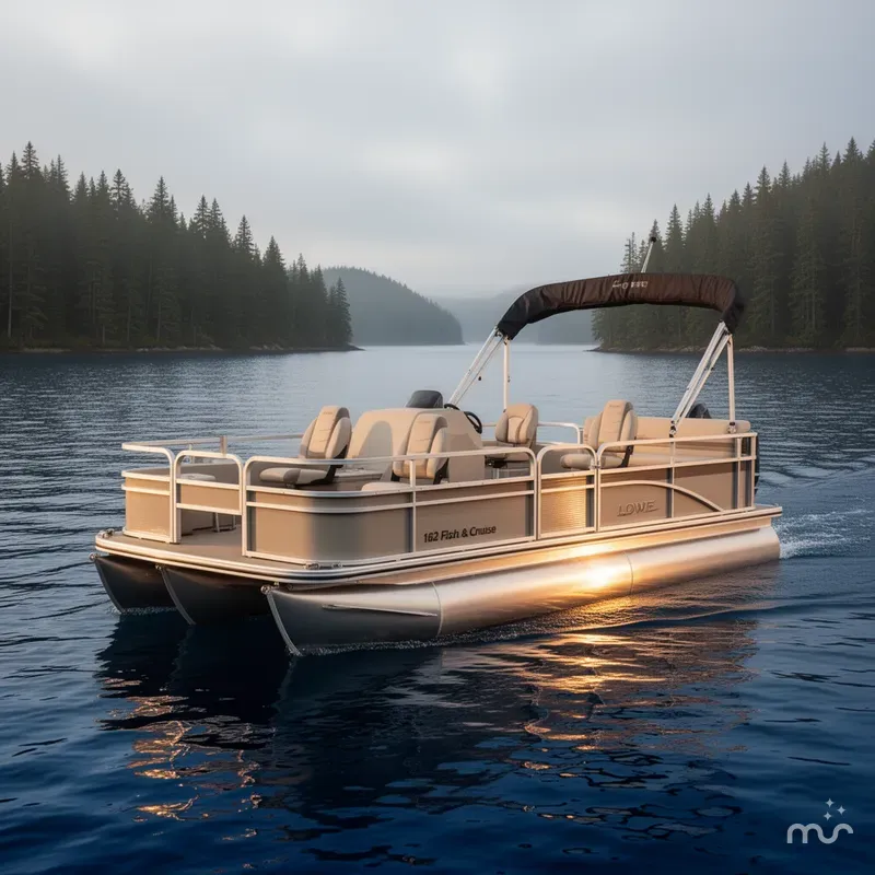 Slide: The Image of Lowe 162 Fish & Cruise Pontoon 2016 - 1