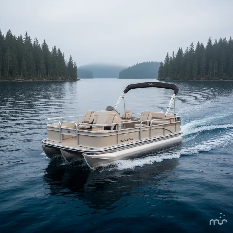 Slide: The Image of Lowe 162 Fish & Cruise Pontoon 2016 - 2