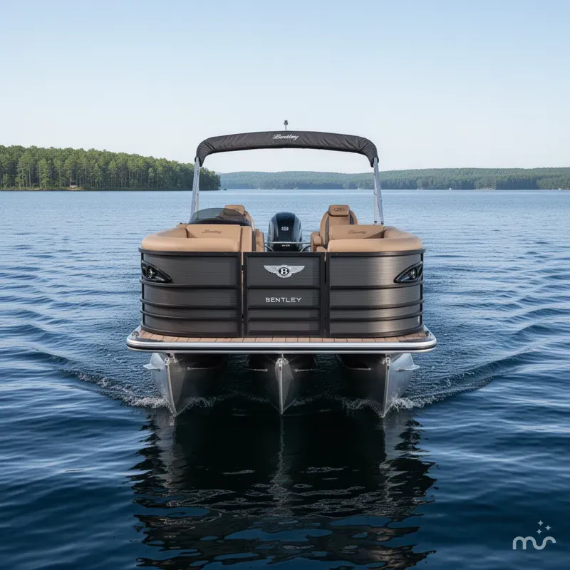 Slide: The Image of Bentley Pontoons Legacy 223 Swingback Tritoon & Honda 4-Stroke EFI 2026 - 1