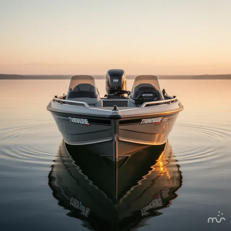 Slide: The Image of Tracker NX750 / 2016 EVINRUDE 115 HP OUTBOARD AND TRAILER 2005 - 3
