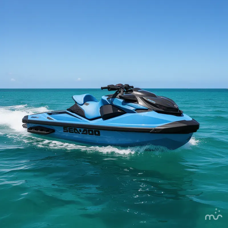 Slide: The Image of Sea-Doo RXP-X™ 325 Tech, BRP Premium A, iBR Gulfstream Blu 2026 - 0
