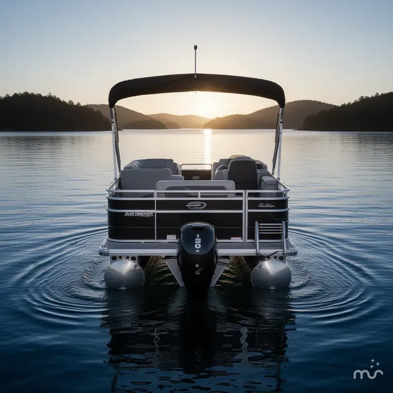 Slide: The Image of Sun Tracker Party Barge 22 RF DLX 2026 - 2