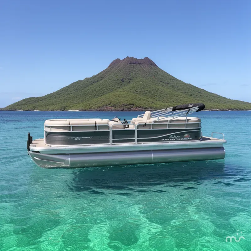 Slide: The Image of Sun Tracker Party Barge 20 DLX 2024 - 2