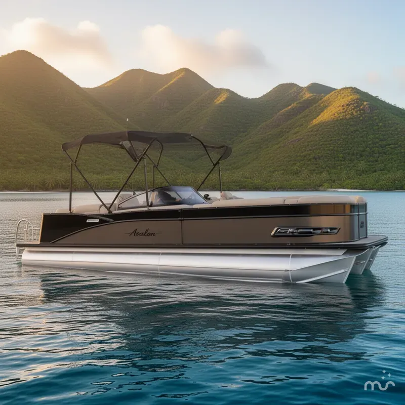 Slide: The Image of Avalon Excalibur Elite Windshield - 27' 2022 - 2