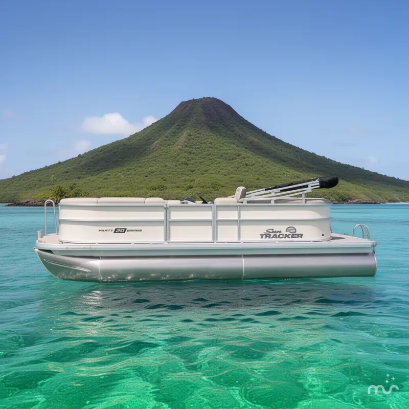 Slide: The Image of Sun Tracker Party Barge 20 DLX 2026 - 2