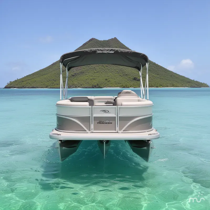 Slide: The Image of Sun Tracker Party Barge 20 DLX 2026 - 3