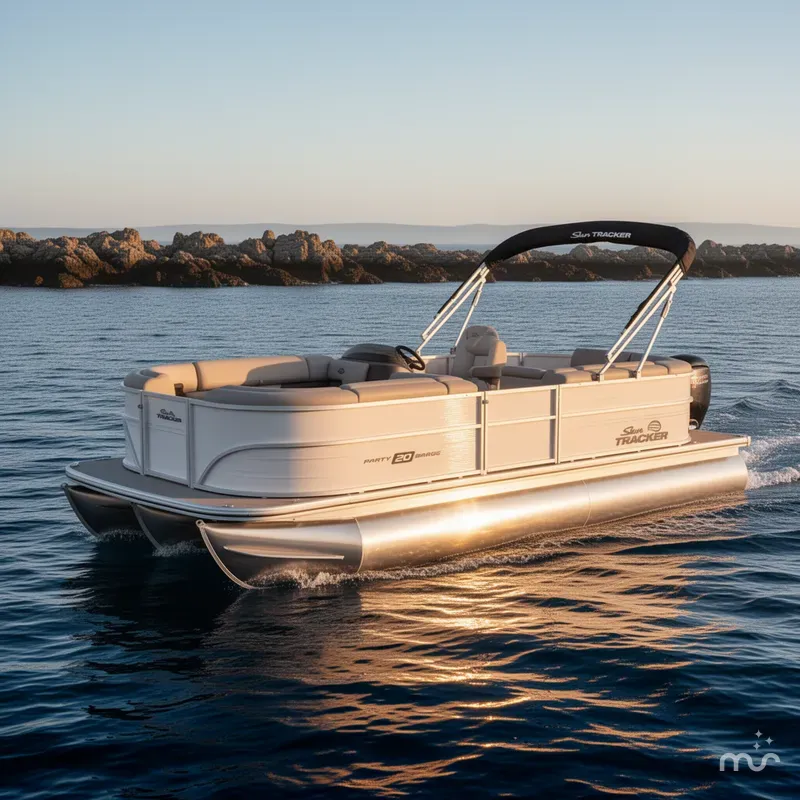 Slide: The Image of Sun Tracker Party Barge 20 DLX 2026 - 4