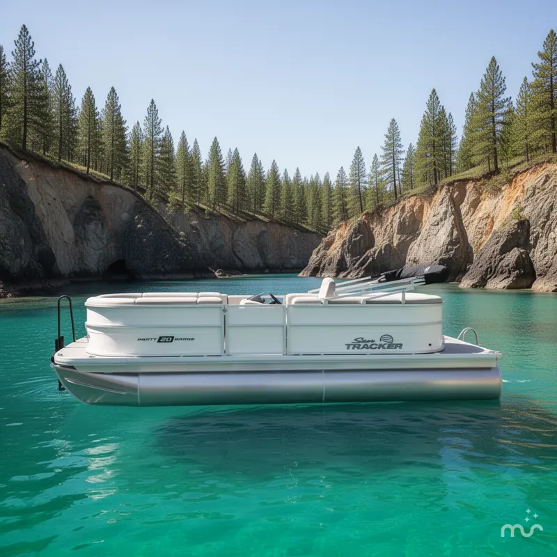 Slide: The Image of Sun Tracker Party Barge 20 DLX 2026 - 2