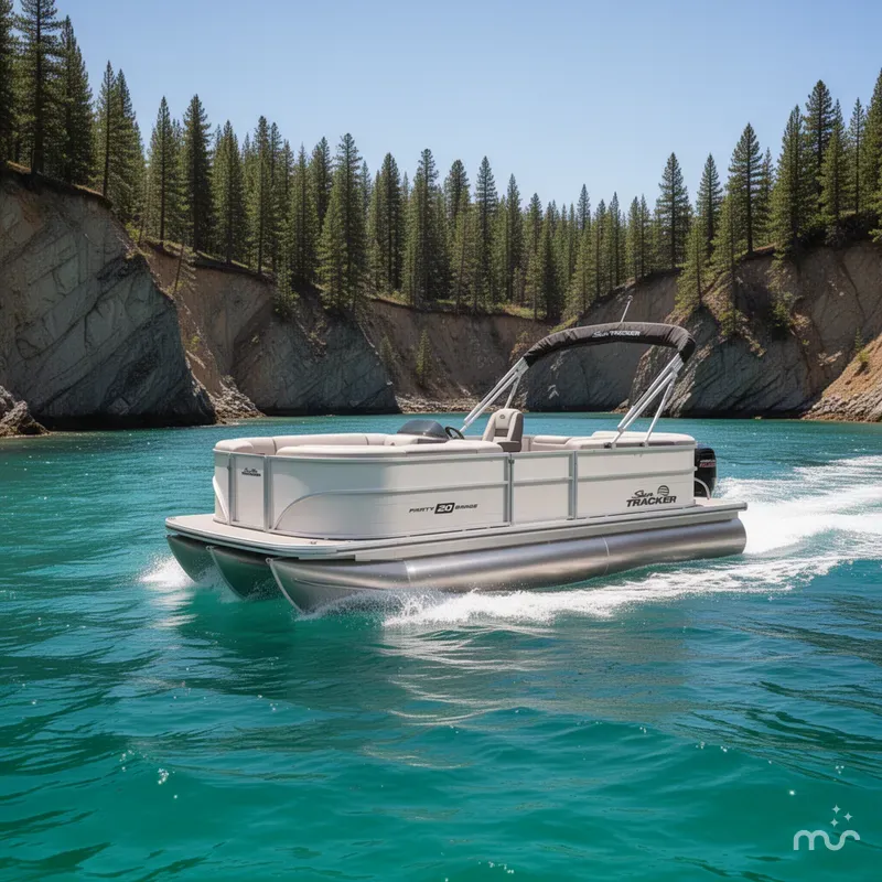 Slide: The Image of Sun Tracker Party Barge 20 DLX 2026 - 4