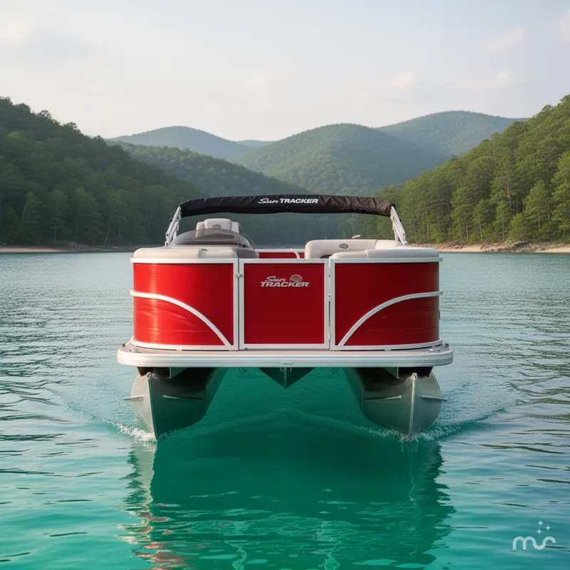 Slide: The Image of Sun Tracker Party Barge 18 DLX 2026 - 1