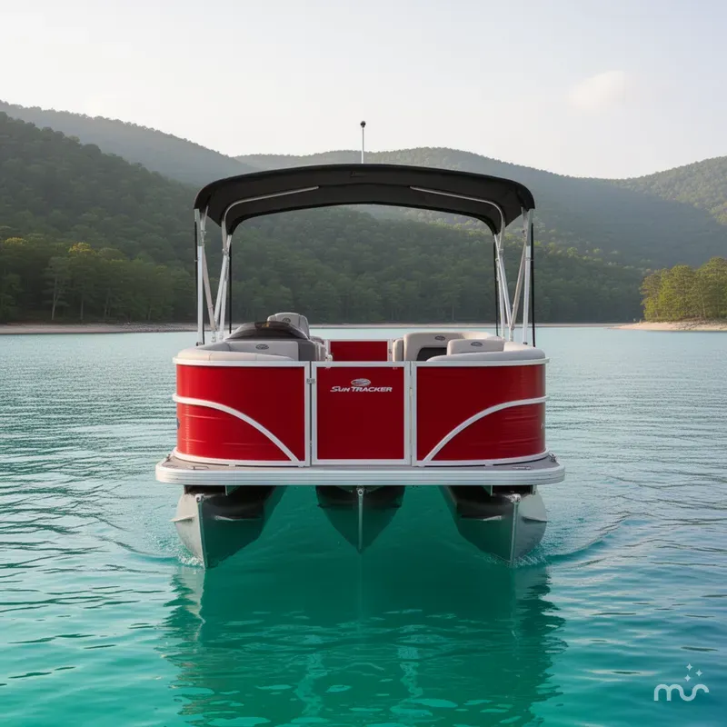 Slide: The Image of Sun Tracker Party Barge 18 DLX 2026 - 3