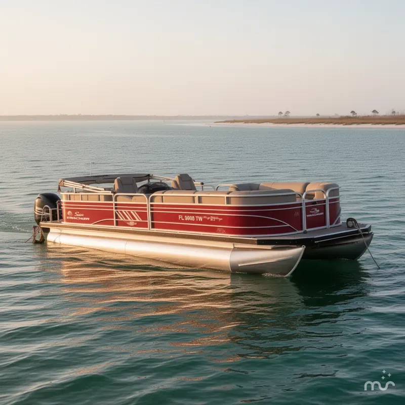 Slide: The Image of Sun Tracker Party Barge 24 DLX 2023 - 2
