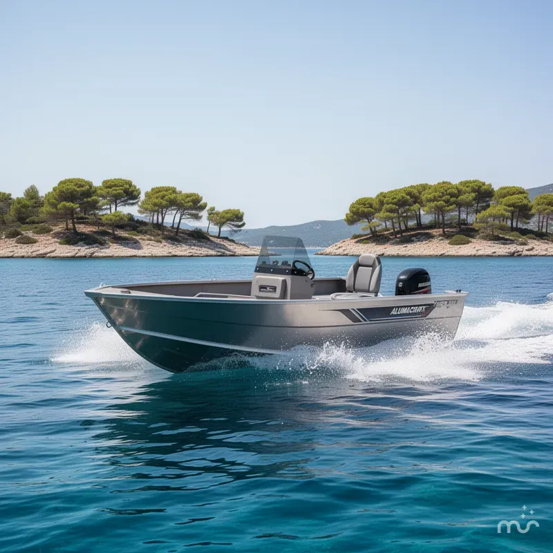 Slide: The Image of Alumacraft Voyageur 175 Tiller 2026 - 1