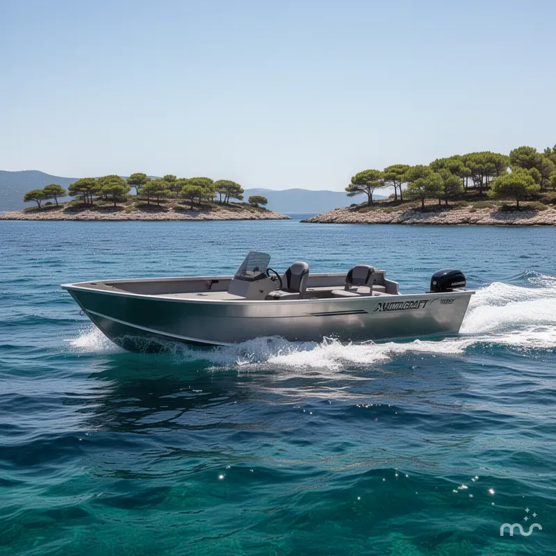 Slide: The Image of Alumacraft Voyageur 175 Tiller 2026 - 2