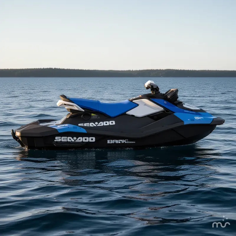 Slide: The Image of Sea-Doo Spark for 3 90 hp Convenience package with iBR and Audio in option 2026 - 2