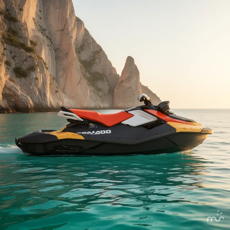 Slide: The Image of Sea-Doo Spark for 3 90 hp Convenience package with iBR and Audio in option 2026 - 2