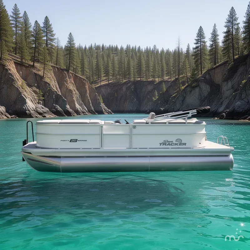 Slide: The Image of Sun Tracker Party Barge 20 DLX 2026 - 2