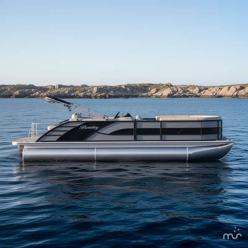 Slide: The Image of Bentley Pontoons Elite 223 Swingback DC Triple Tube Pkg 2026 - 2