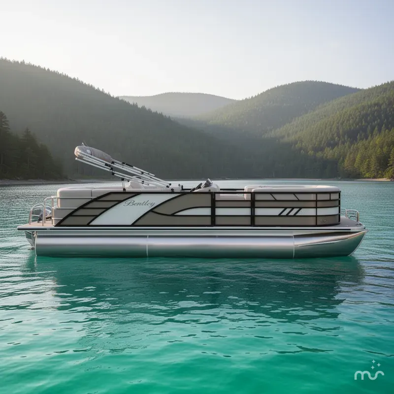 Slide: The Image of Bentley Pontoons Elite 223 Swingback DC Triple Tube Pkg 2026 - 2