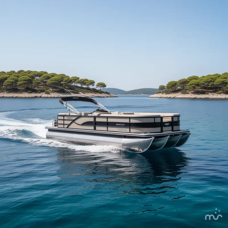 Slide: The Image of Bentley Pontoons Legacy 223 Navigator Triple Tube Pkg 2026 - 1