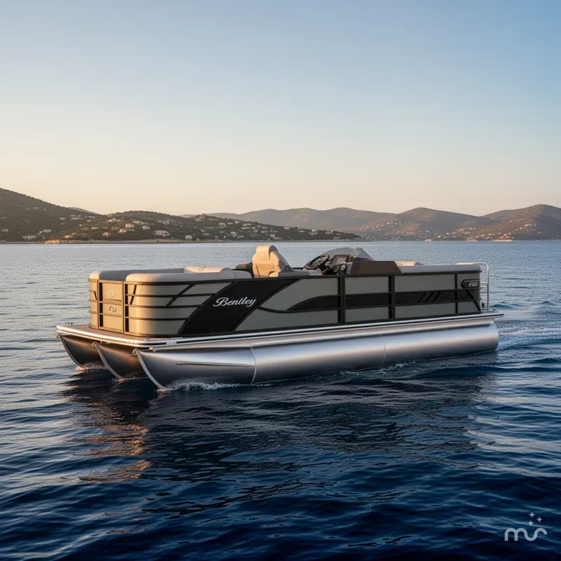 Slide: The Image of Bentley Pontoons Elite 223 Swingback DC Triple Tube Pkg 2026 - 1