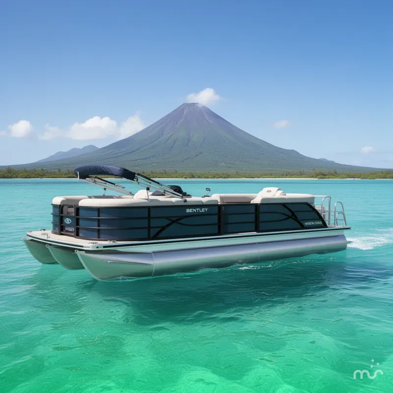 Slide: The Image of Bentley Pontoons Legacy 203 Swingback Sport Tube Pkg 2026 - 2