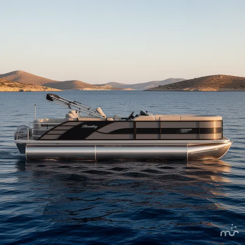 Slide: The Image of Bentley Pontoons Elite 223 Swingback DC Triple Tube Pkg 2026 - 2