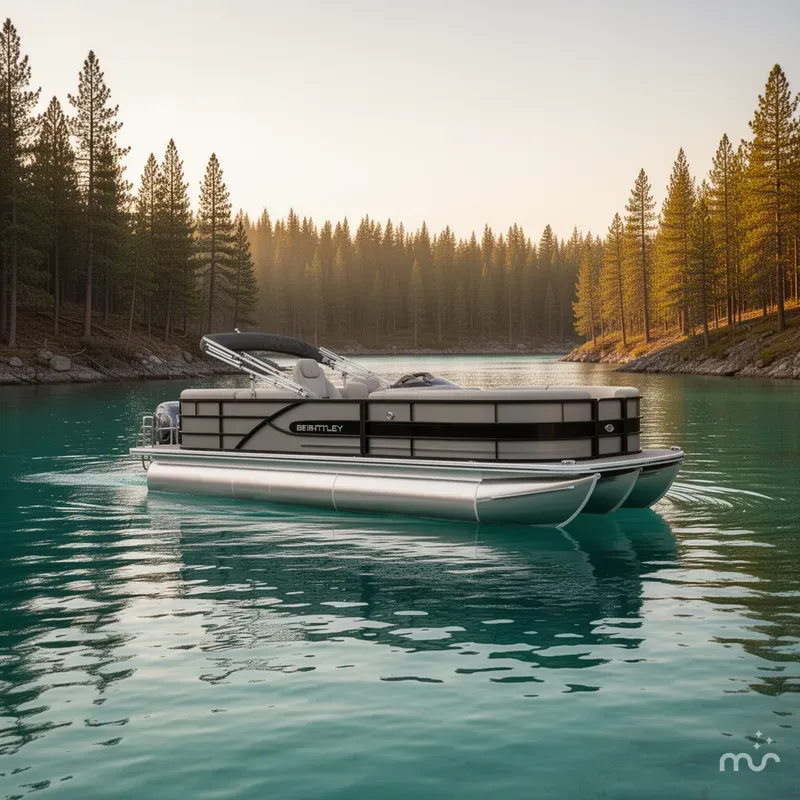 Slide: The Image of Bentley Pontoons Legacy 223 Navigator Triple Tube Pkg 2026 - 2