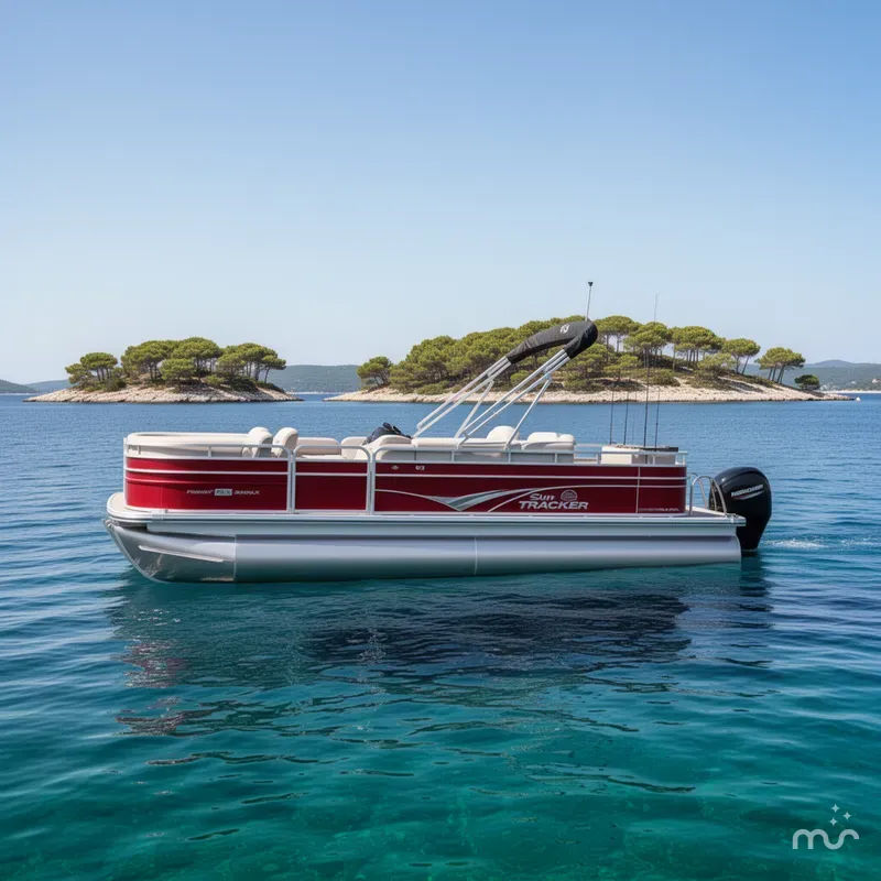 Slide: The Image of Sun Tracker Fishin' Barge 22 DLX 2026 - 2
