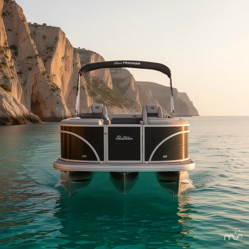 Slide: The Image of Sun Tracker Party Barge 22 RF DLX 2026 - 1