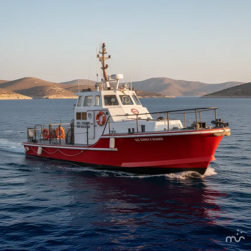 The Image of US Coast Guard Motor Life Boat 1963 - 0