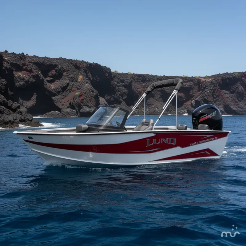 Slide: The Image of Lund Crossover XS 1775 w/ 150HP Mercury! 2026 - 2