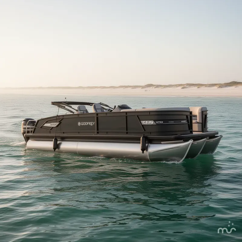 Slide: The Image of Godfrey Aqua Patio 255 SFL - Yamaha 425 XTO 2025 - 0
