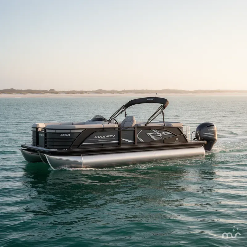 Slide: The Image of Godfrey Aqua Patio 255 SFL - Yamaha 425 XTO 2025 - 2
