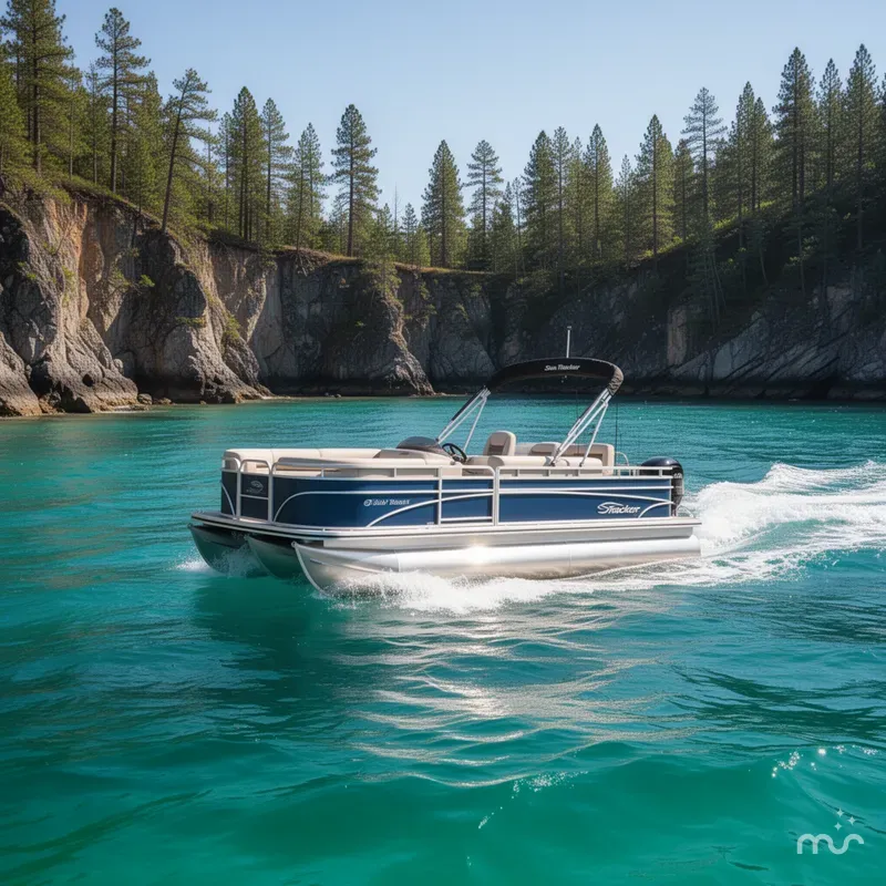 Slide: The Image of Sun Tracker Fishin' Barge 20 DLX 2026 - 4